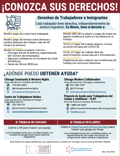 Immigrant Rights – Spanish